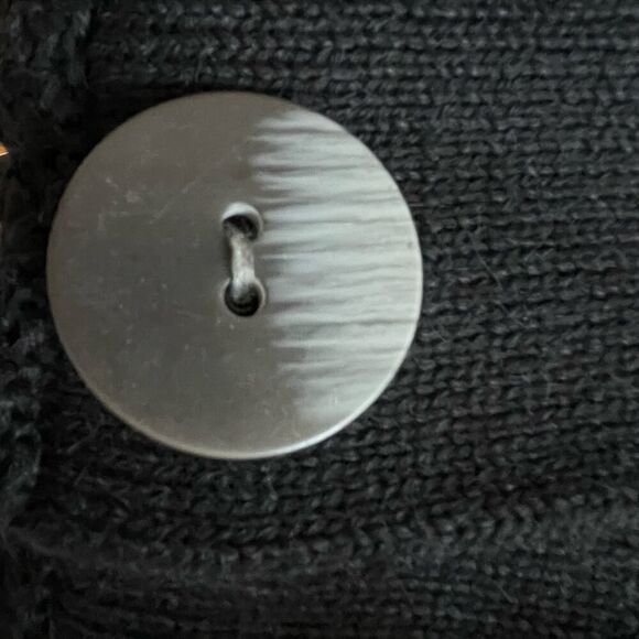 J. Jill Cotton Cardigan Black Sweater Medium - Picture 9 of 10